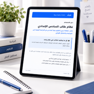 نظام طالب السادس الإعدادي – قالب Notion عربي