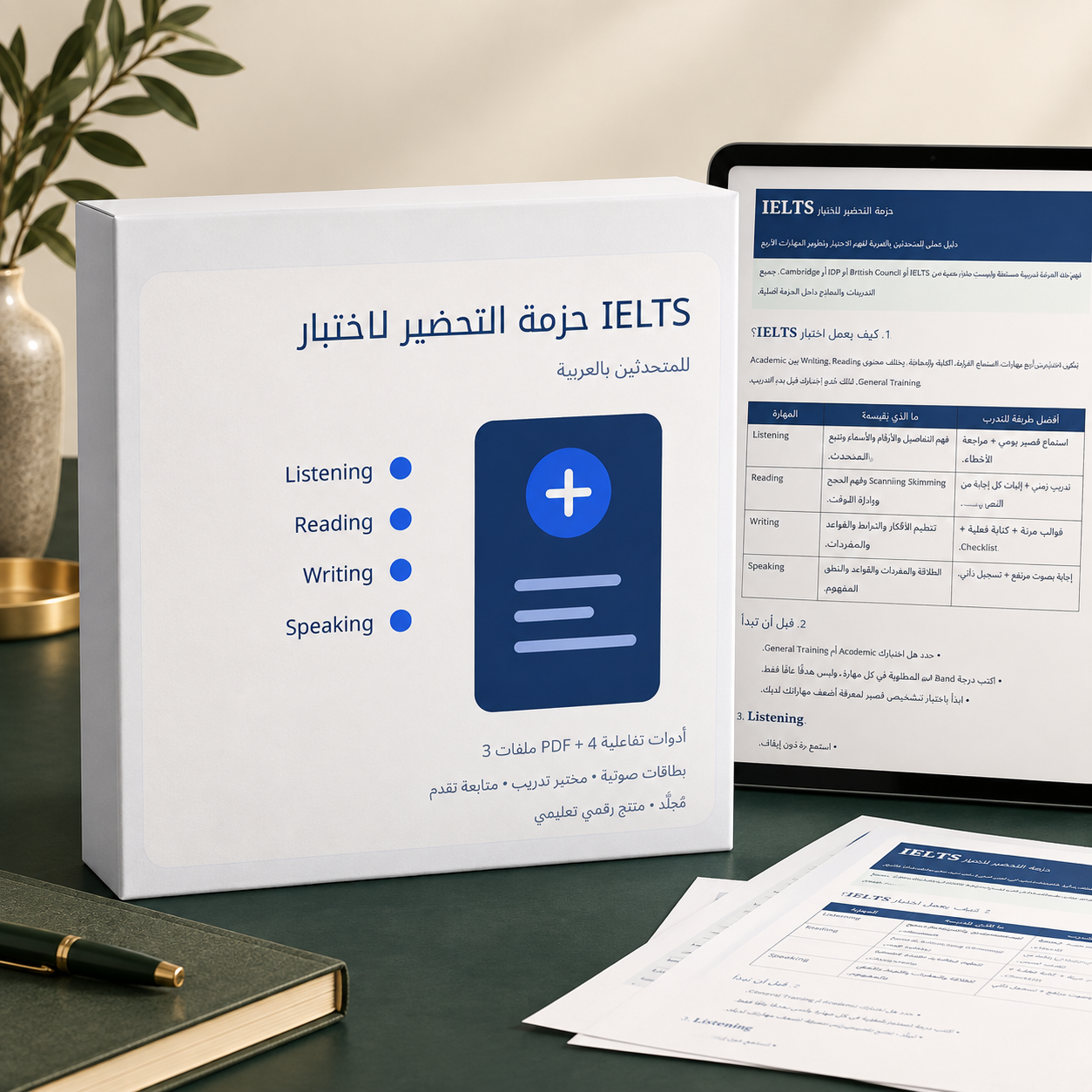 حزمة التحضير لاختبار IELTS للمتحدثين بالعربية
