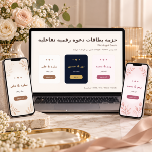 منشئ بطاقات الدعوة الرقمية التفاعلية